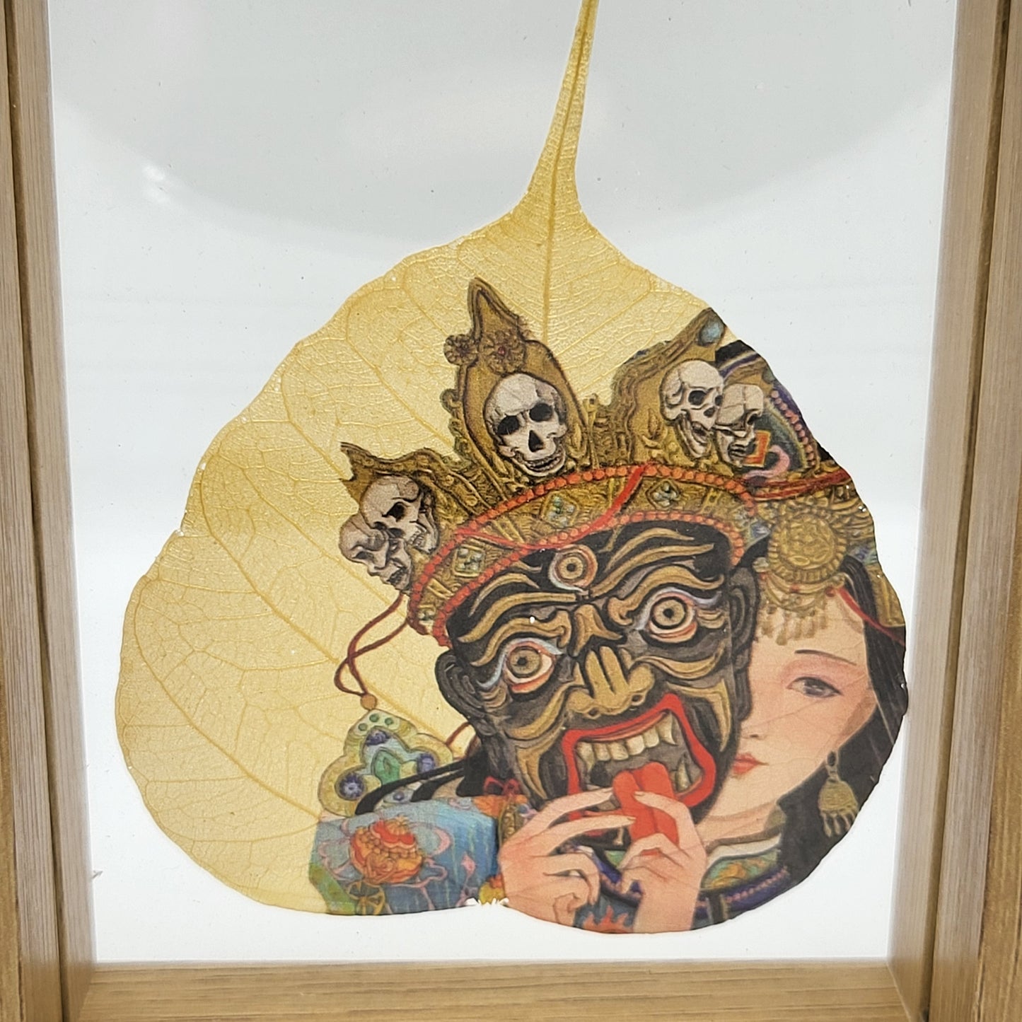 Zashi Lhamo Bodhi Leaf Thang-ka (Past and Present Life)