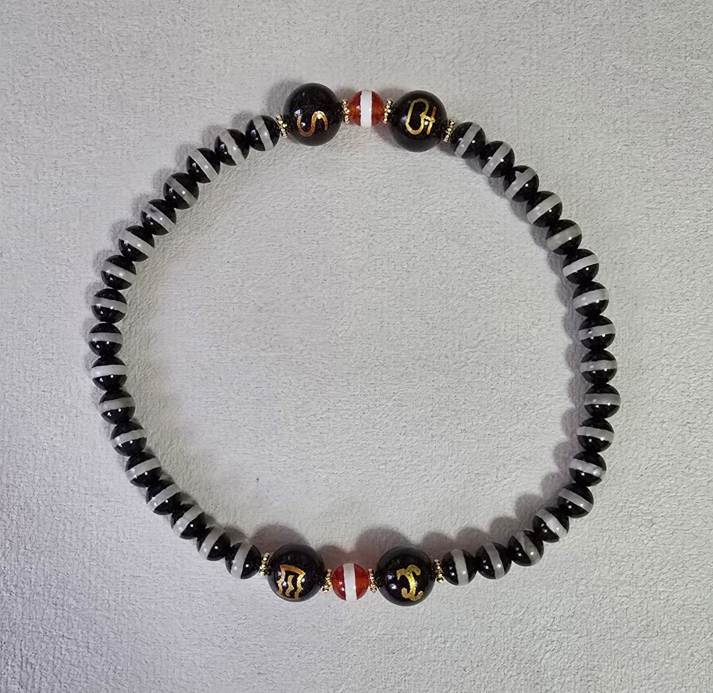 Customized Order - Dzi Necklace & Dzi Ankle