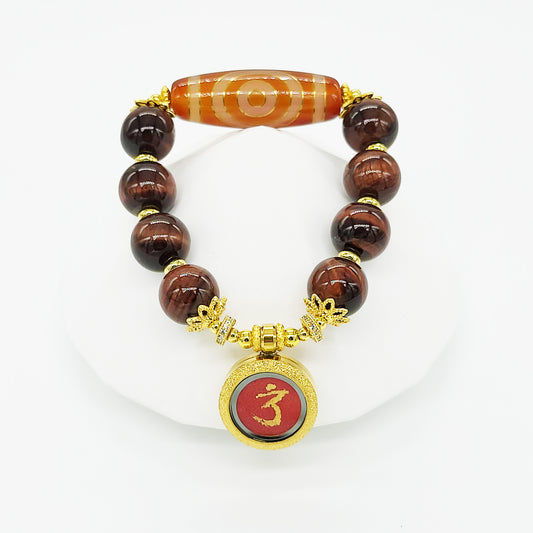 Longevity Thang-Ka with Eye within Heaven and Earth Dzi