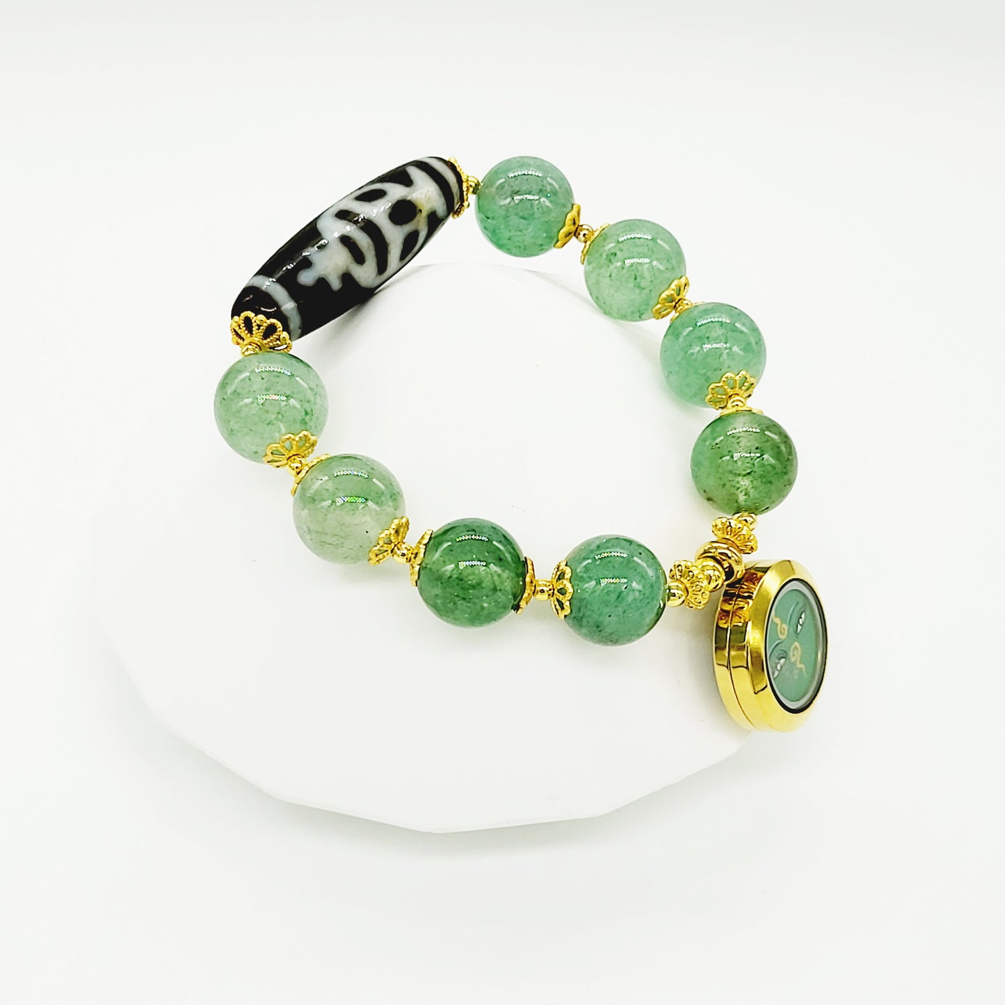 Bodhisattva Tara (Green) Thang-ka with Treasure Vase