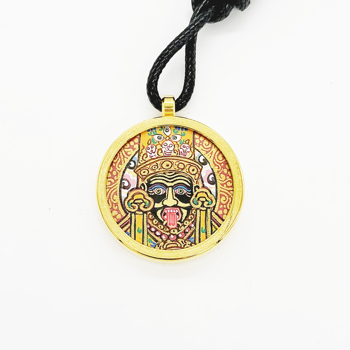 Dual Sided Thang-ka - Zashi Lhamo & Buddha Eye