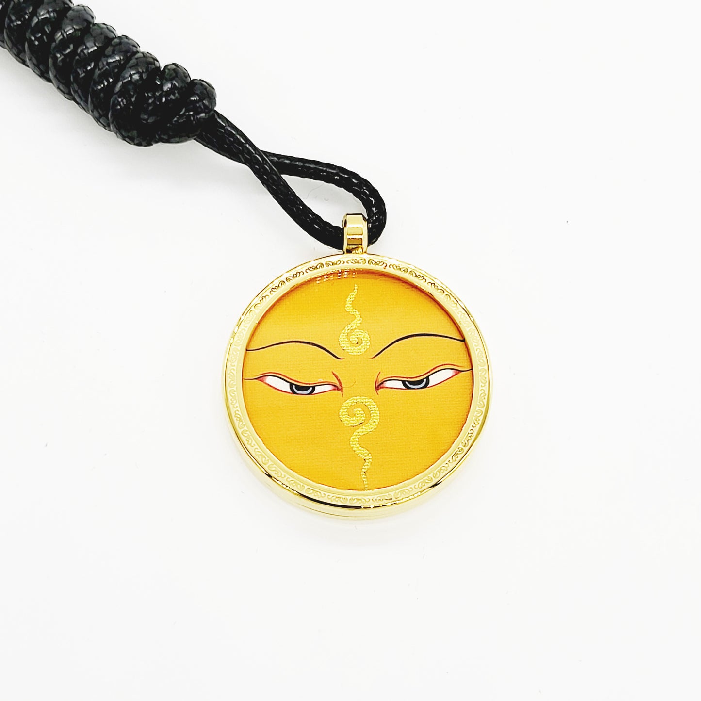 Dual Sided Thang-ka - Zashi Lhamo & Buddha Eye