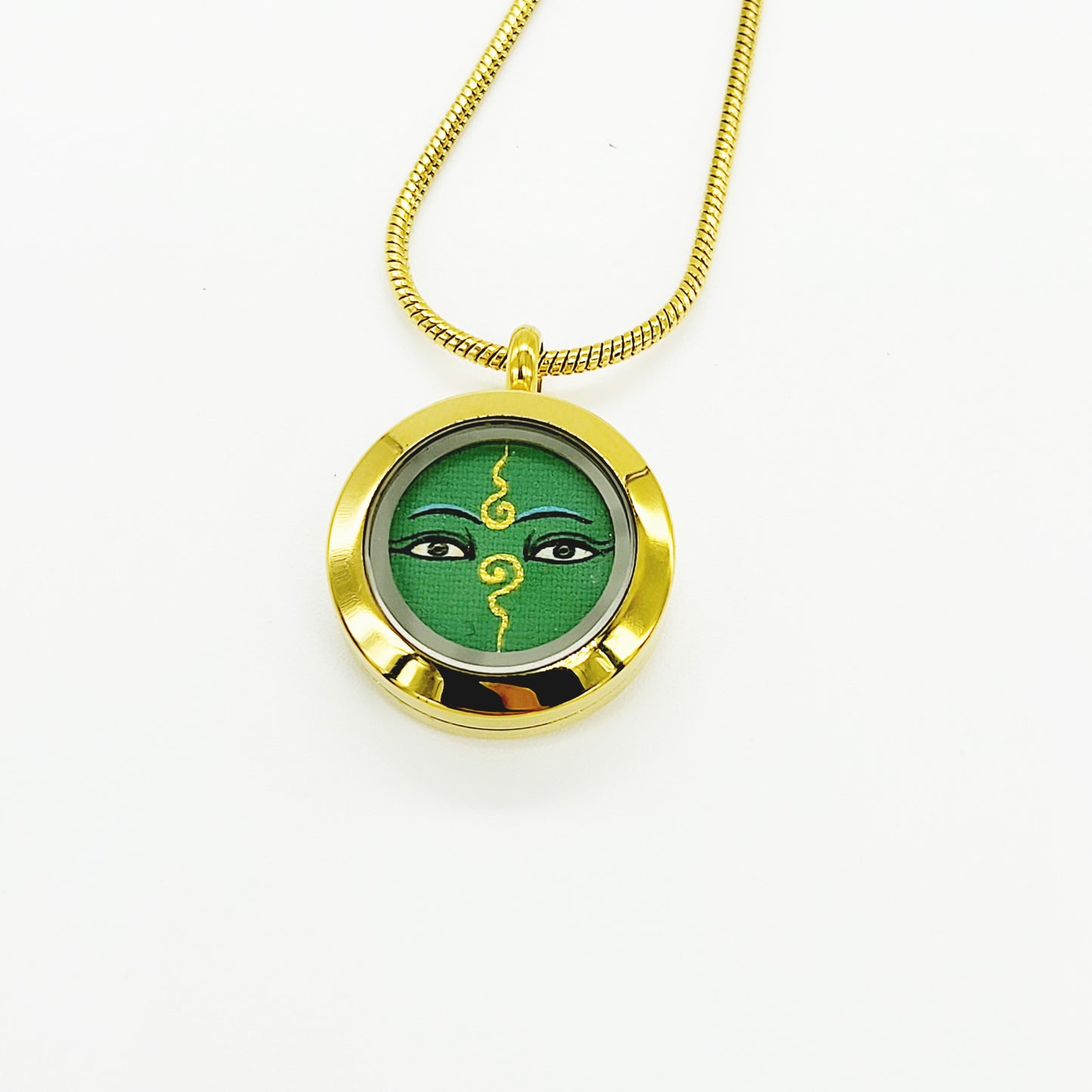 Thumb Size Bodhisattva Tara (Green) Thang-ka