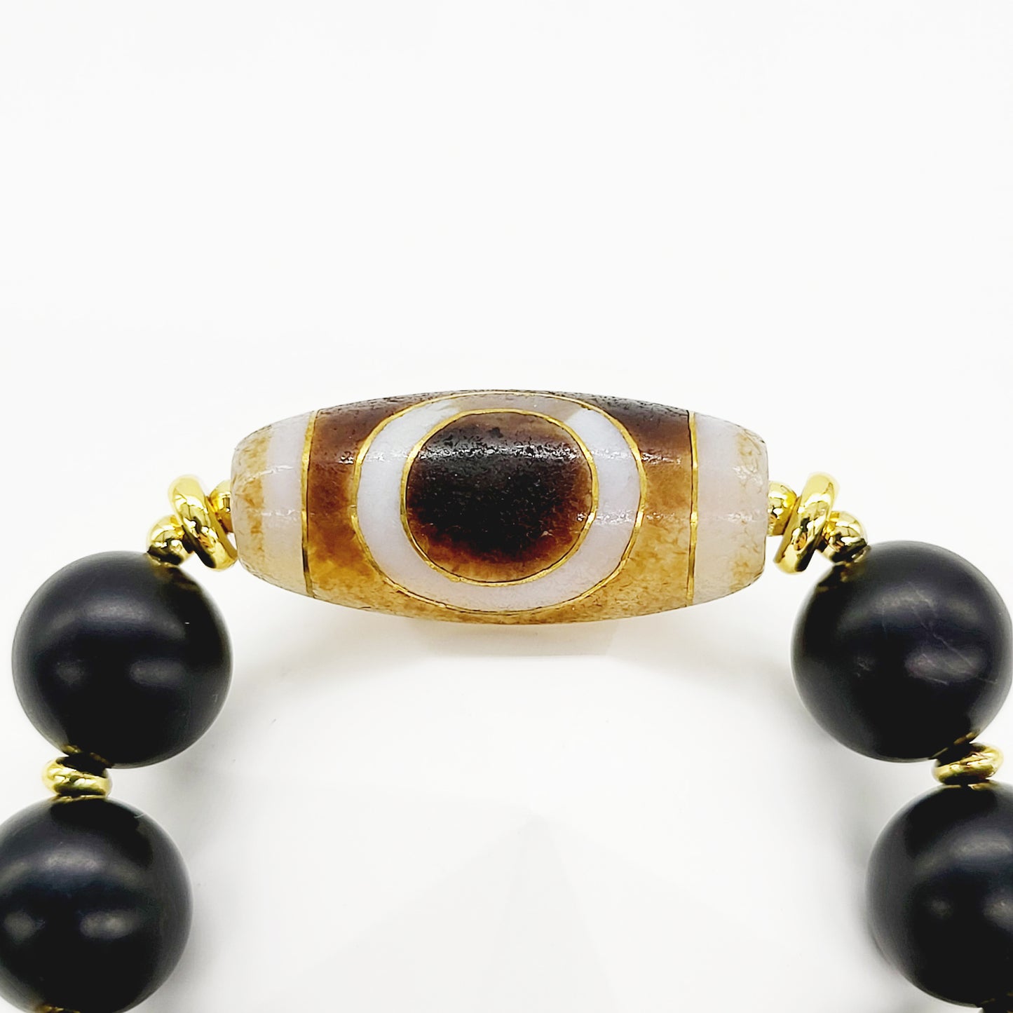 Fox Deity Thang-ka with Heaven & Earth Dzi