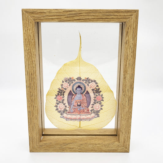 Medicine Buddha Bodhi Leaf Thang-ka