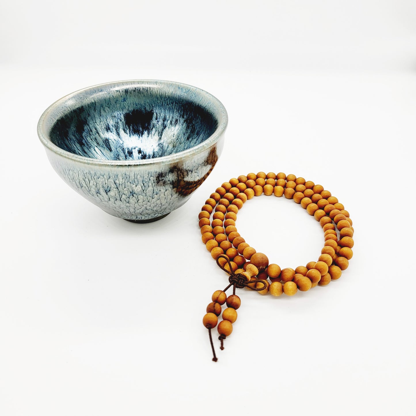 Jian Zhan and Old Sandalwood Beads
